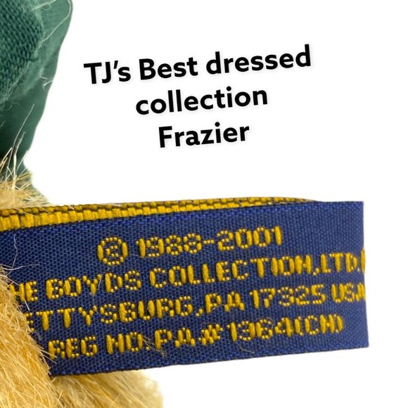 Boyds Bear Plush Frazier & Homer Christmas Tree And Thinking Of You Bear - Picture 3 of 7